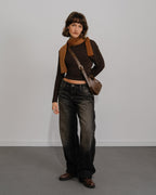 Écharpe Amaia Skinny - Marron