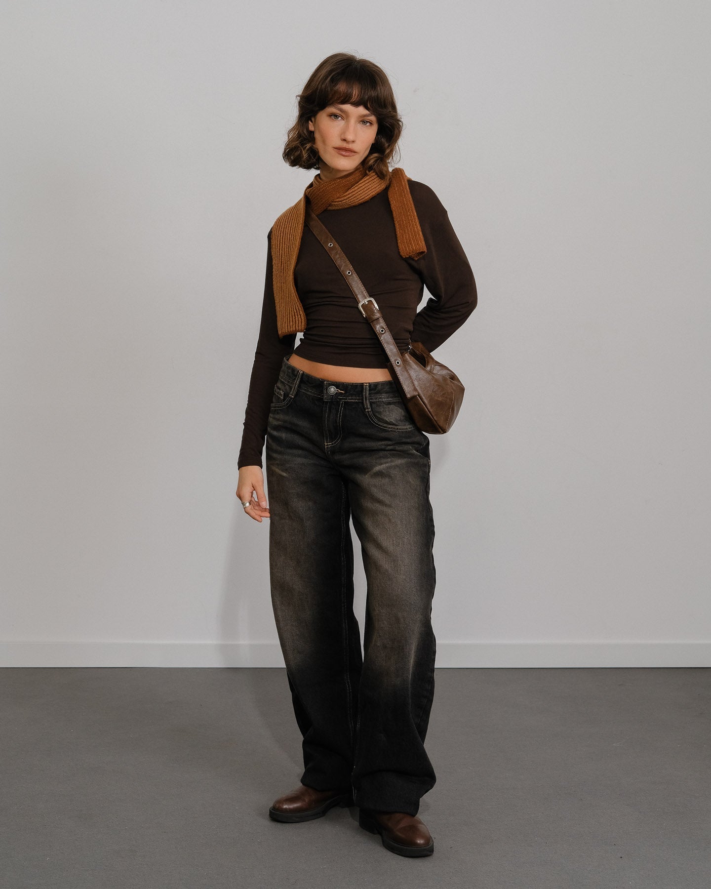 Écharpe Amaia Skinny - Marron