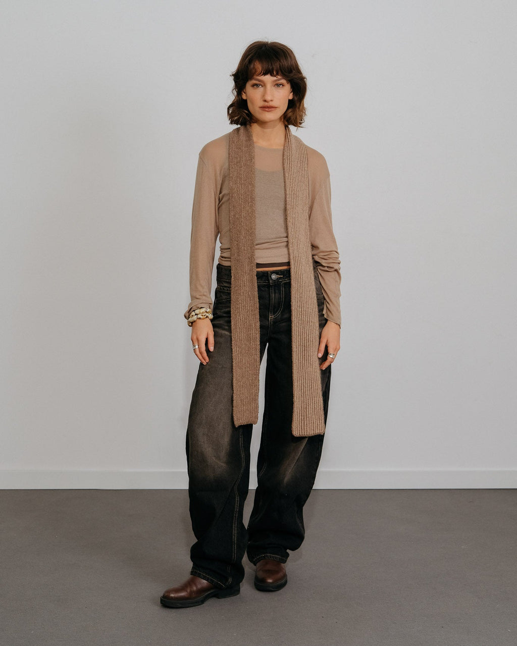 Écharpe Amaia Skinny - Pierre