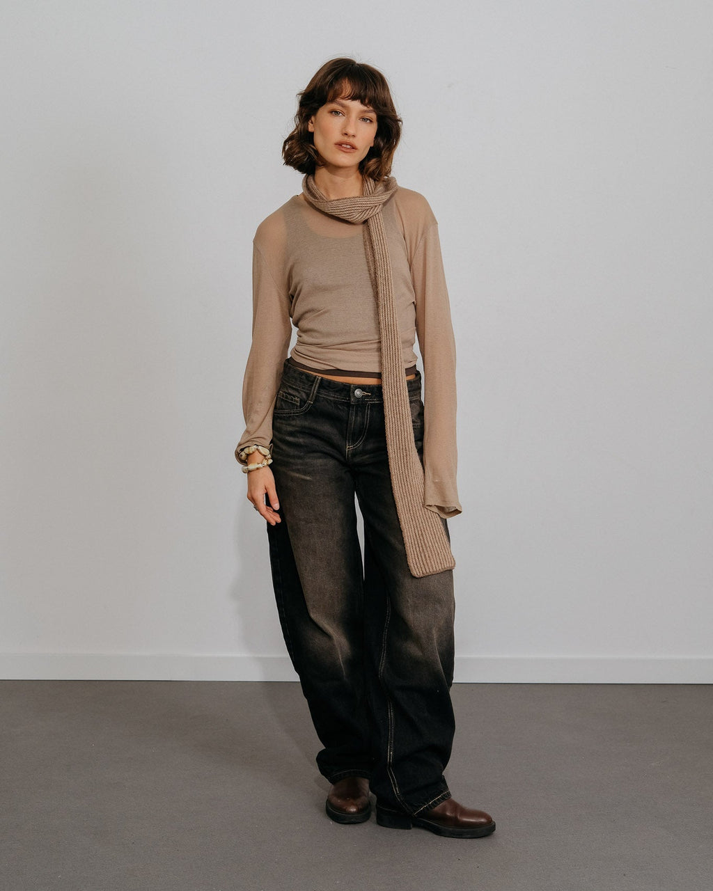 Écharpe Amaia Skinny - Pierre