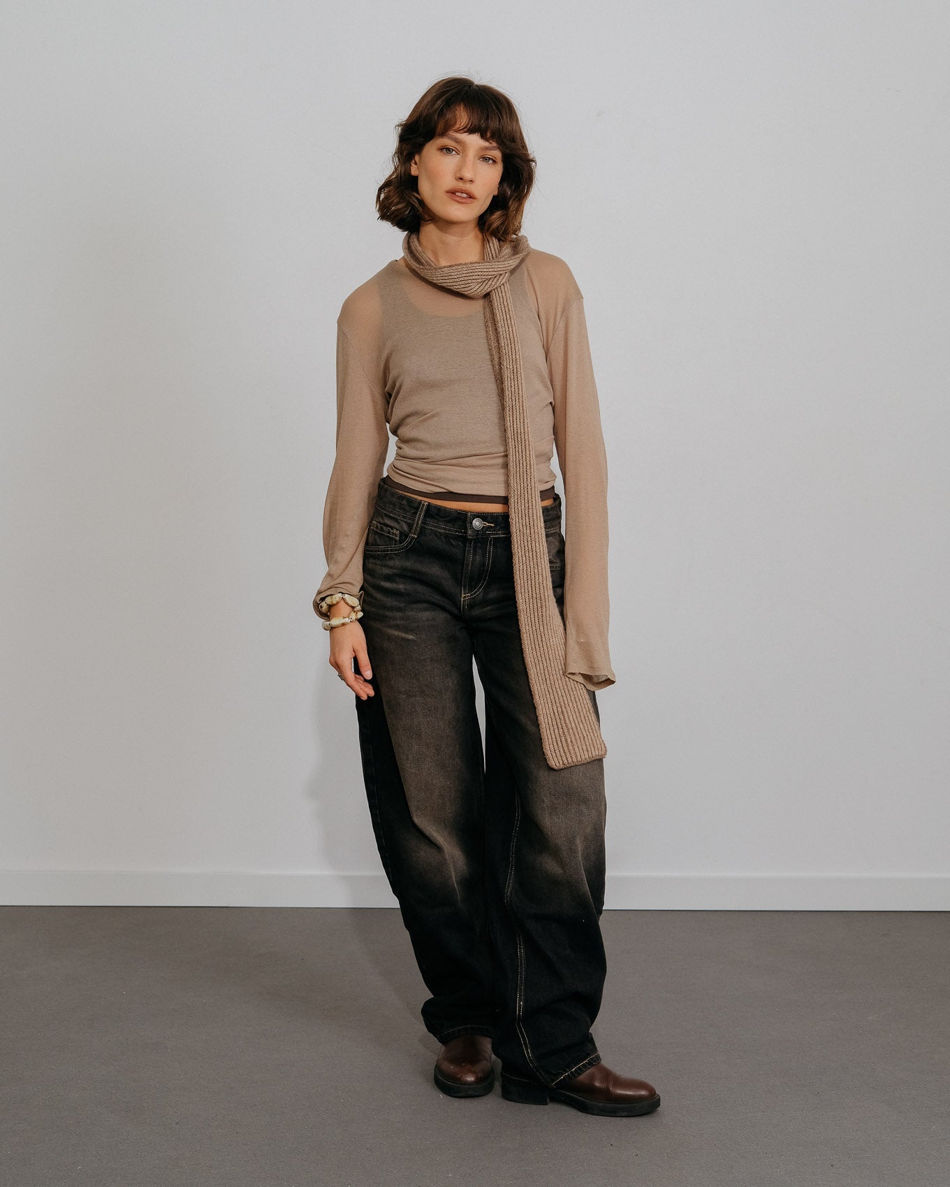 Écharpe Amaia Skinny - Pierre
