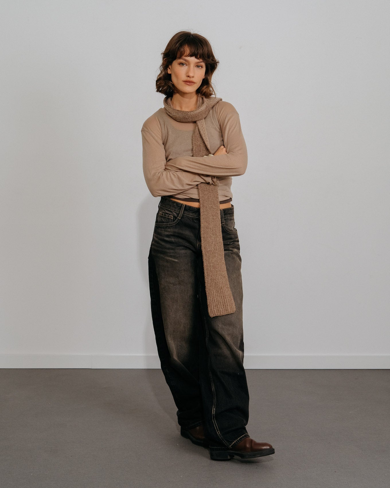 Écharpe Amaia Skinny - Pierre