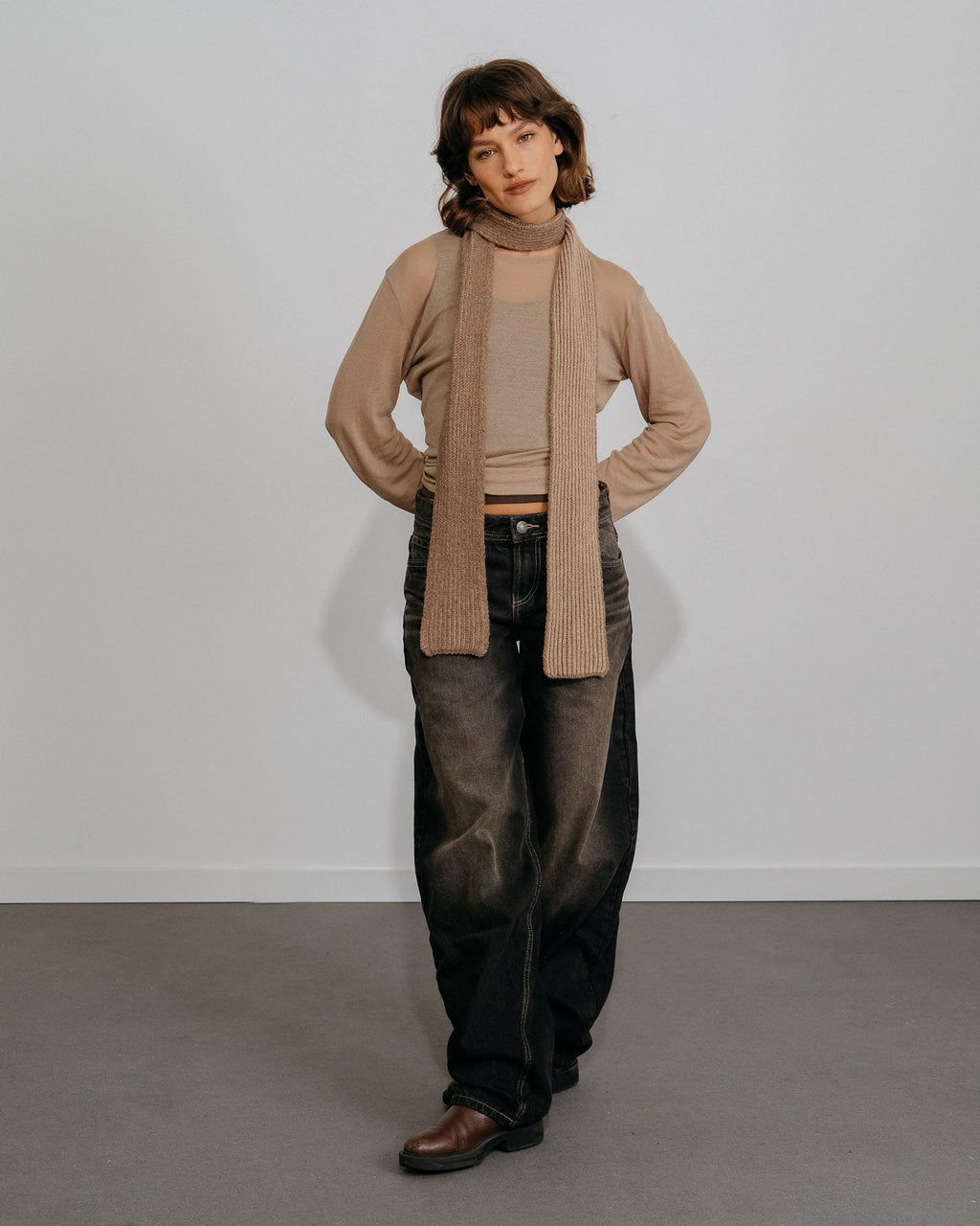 Écharpe Amaia Skinny - Pierre