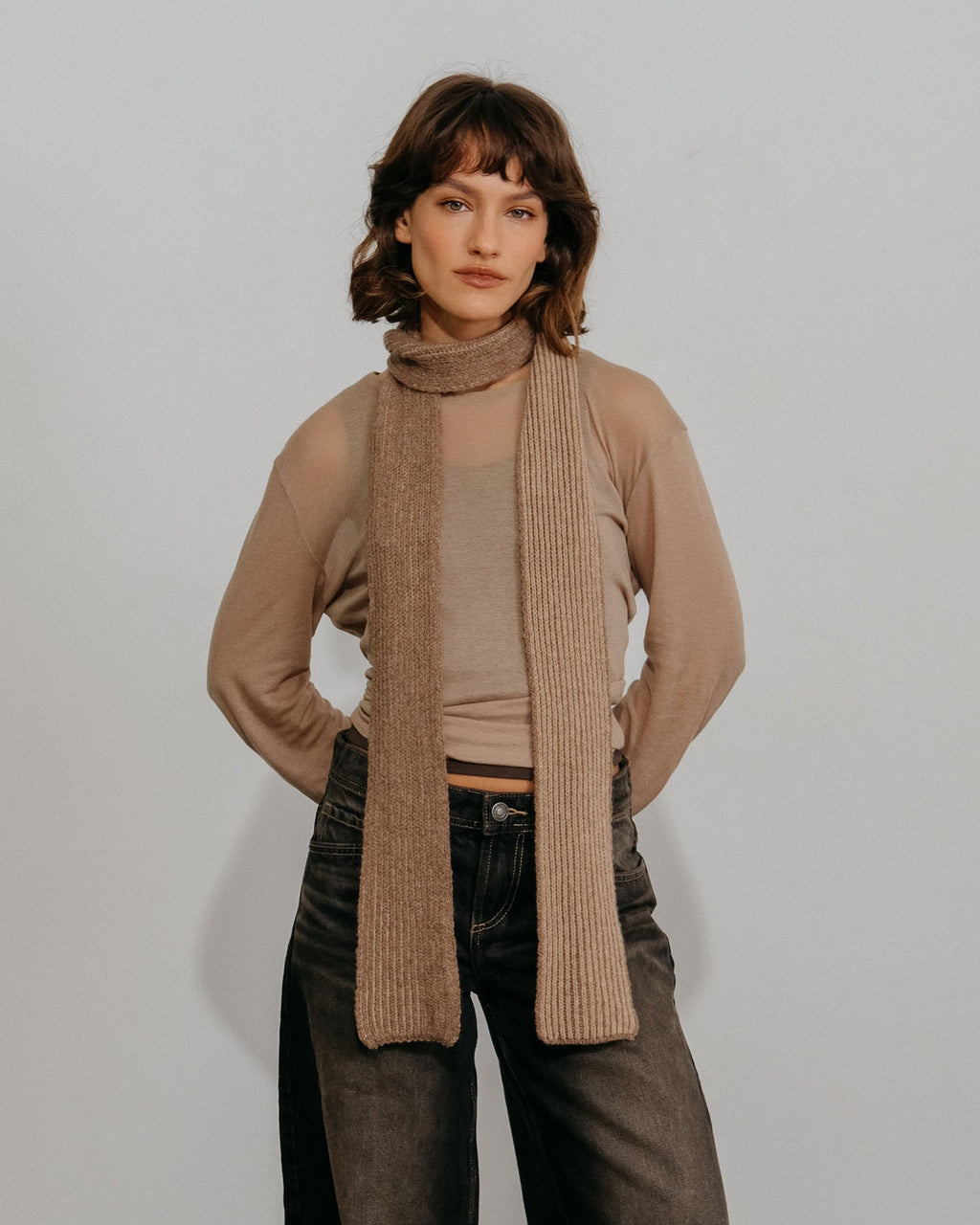 Écharpe Amaia Skinny - Pierre
