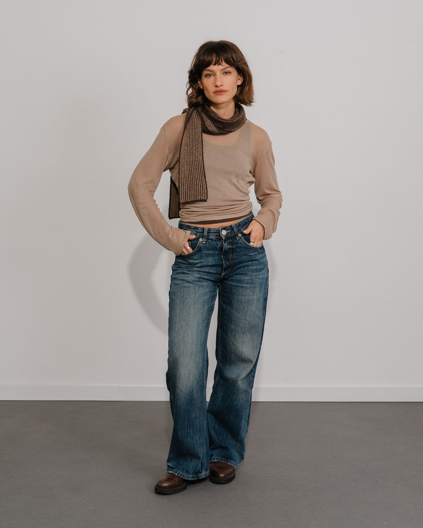 Écharpe Amaia Skinny - Chocolat