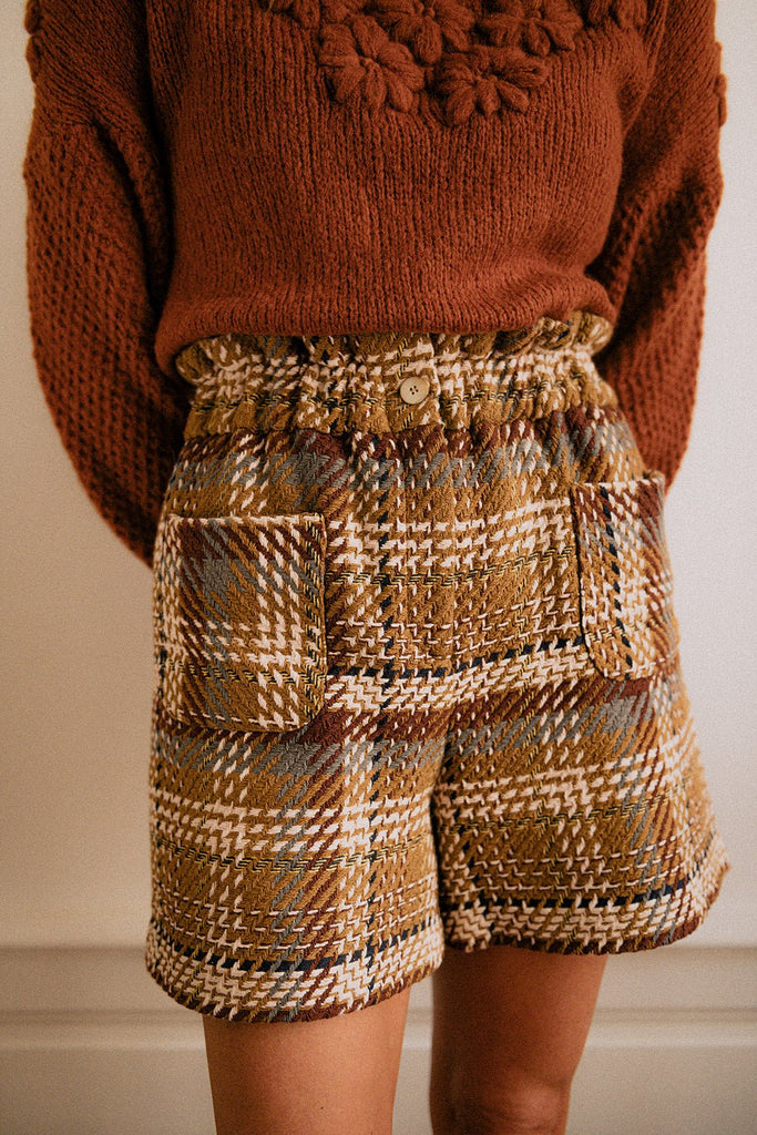 Short Carlota Tweed - Multicolor - Plume Paris - The Bradery