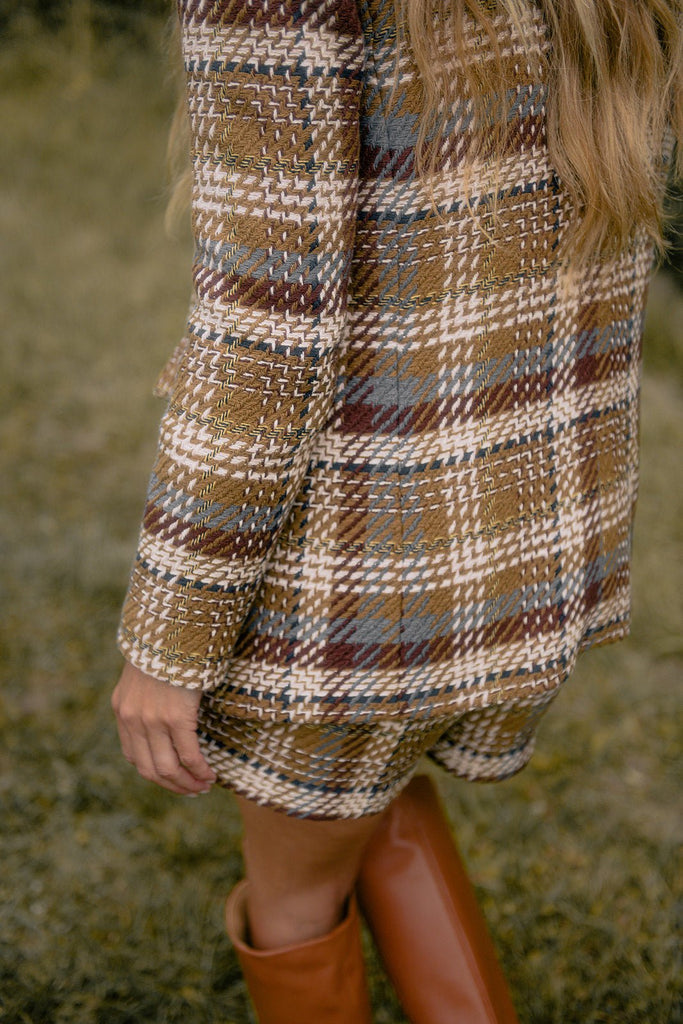 Short Carlota Tweed - Multicolor - Plume Paris - The Bradery