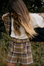 Short Carlota Tweed - Multicolor - Plume Paris - The Bradery