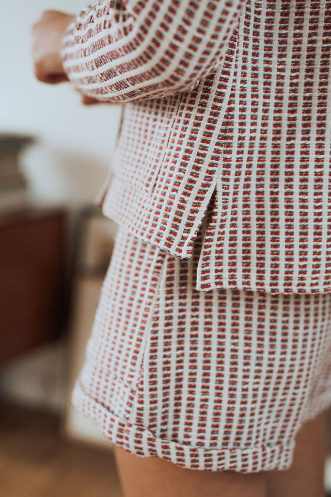 SHORT JOHN RAYA ROUGE - Saaj Paris - The Bradery