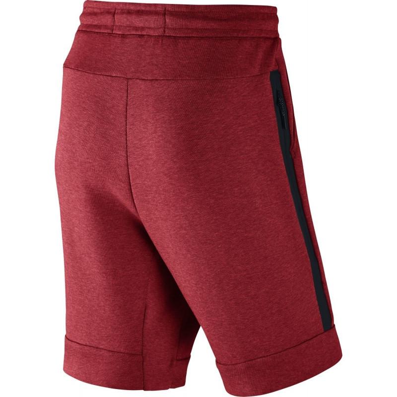 Short Nike Tech Fleece - 805160-602 - Rouge - Homme NIKE SHORT HOMME TEXTILE Nike
