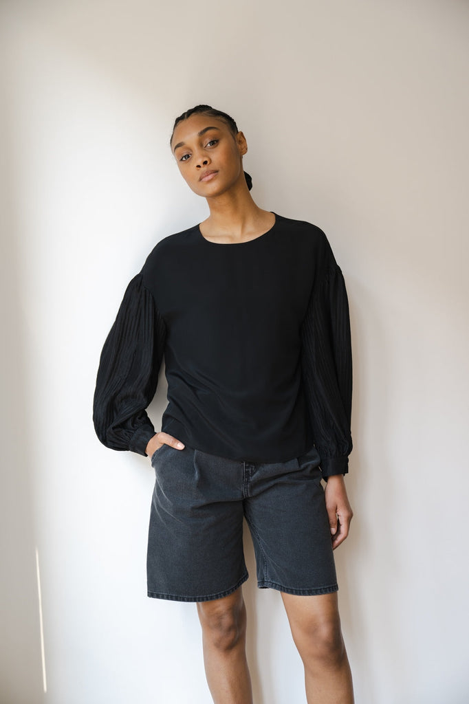 Short Travis - Noir Usé Bas Margaux Lonnberg