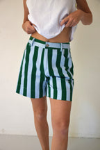 Short Gala Vert Et Bleu Clair
