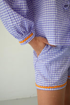 Short Marta Vichy Lavande