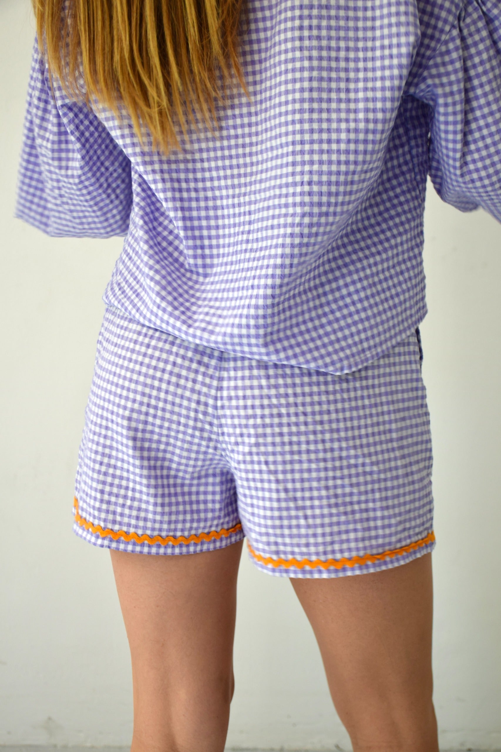 Short Marta Vichy Lavande