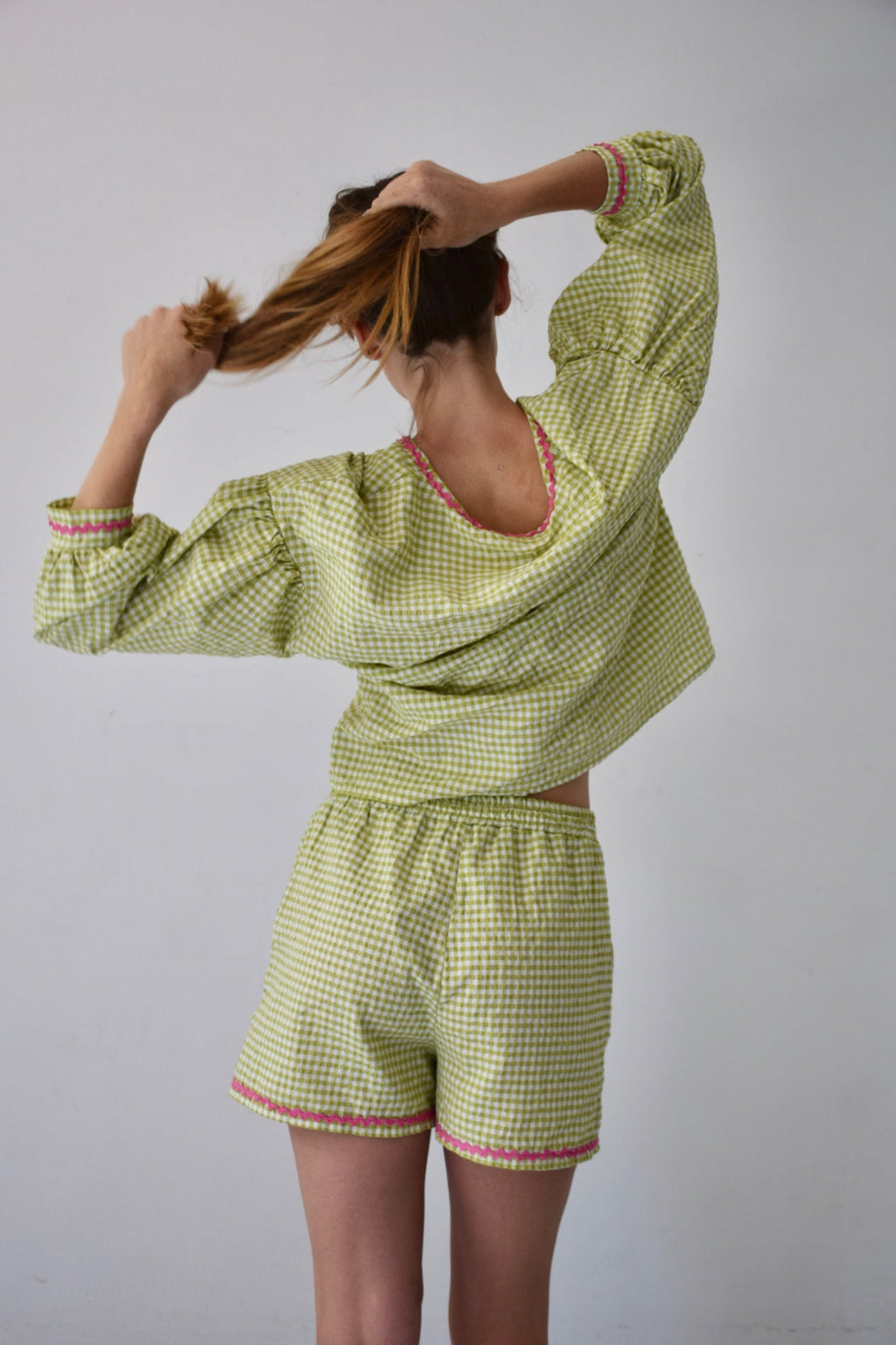 Short Marta Vichy Vert