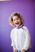 Small Foulard Manika "Artistic" - Violette