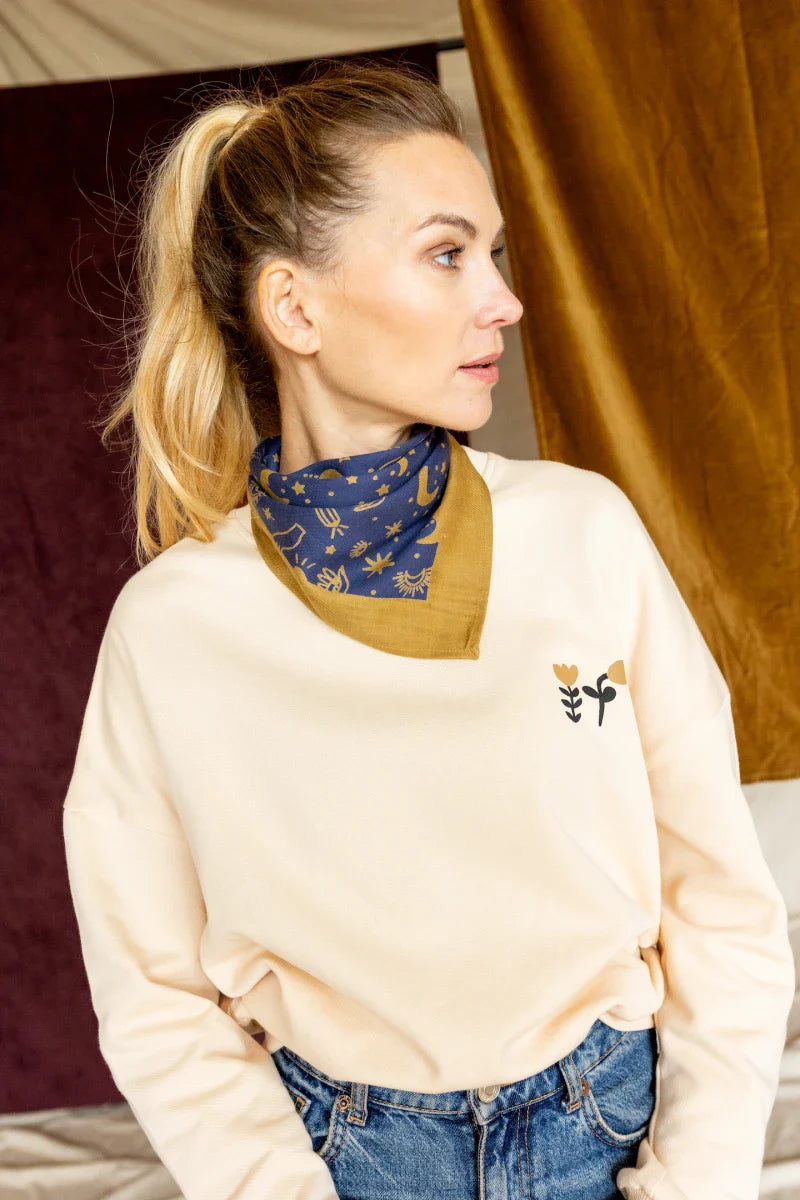 Small Foulard Manika "Karma" - Éclipse