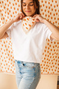 Small Foulard Manika "Sorbet" - Abricot