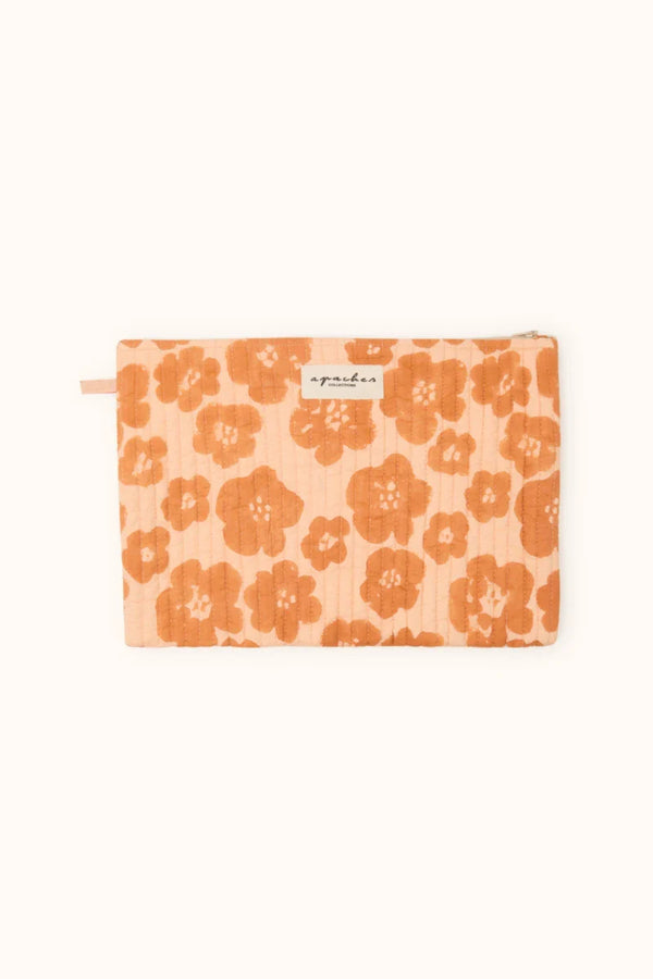 Small Pochette Sana "Flora Bold" - Orange