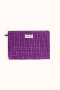 Small Pochette Sana "Velours" - Dahlia