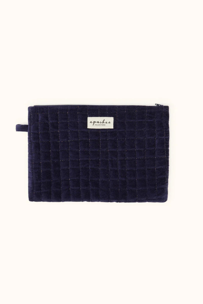 Small Pochette Sana "Velours" - Éclipse