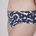 Culotte De Bain Taille Haute Sonia - Marine Atlantique - Bain - Simone Pérèle - The Bradery