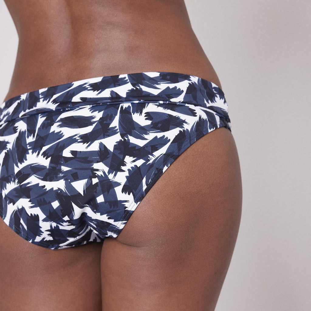 Culotte De Bain Taille Haute Sonia - Marine Atlantique - Bain - Simone Pérèle - The Bradery