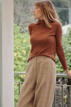 Sous-Pull Charlie - Marron - Plume Paris - The Bradery