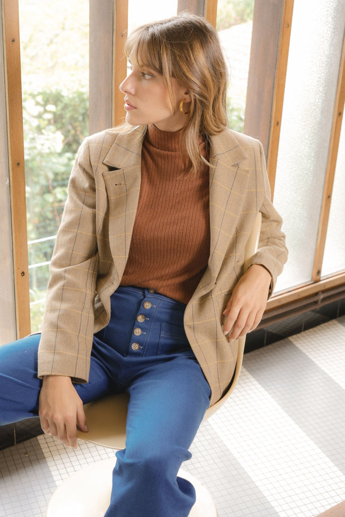 Sous-Pull Charlie - Marron - Plume Paris - The Bradery