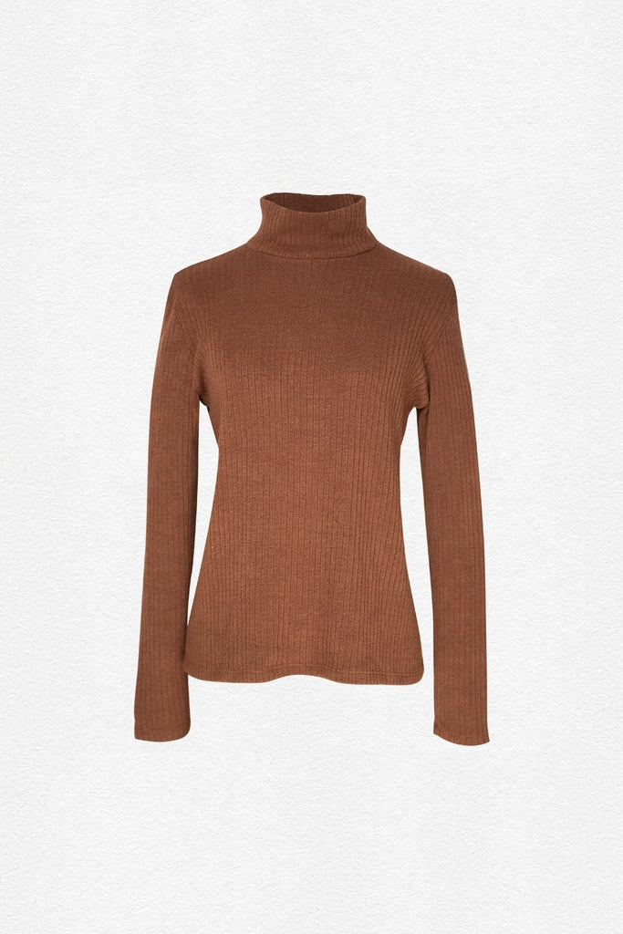 Sous-Pull Charlie - Marron - Plume Paris - The Bradery