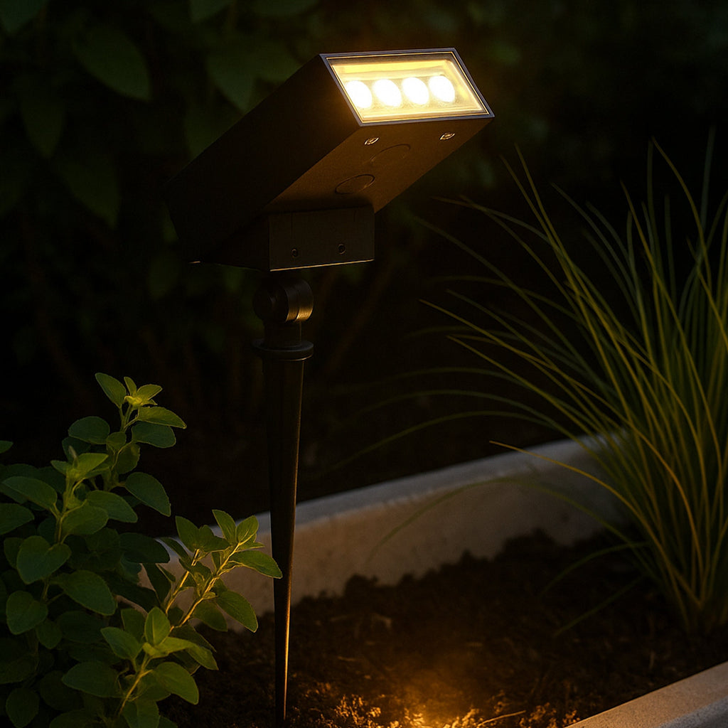 Soltek - Spot Solaire - Aluminium - Noir