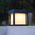 Pilaro - Borne & Potelet Solaire - Aluminium - Noir