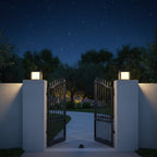 Pilaro - Borne & Potelet Solaire - Aluminium - Noir