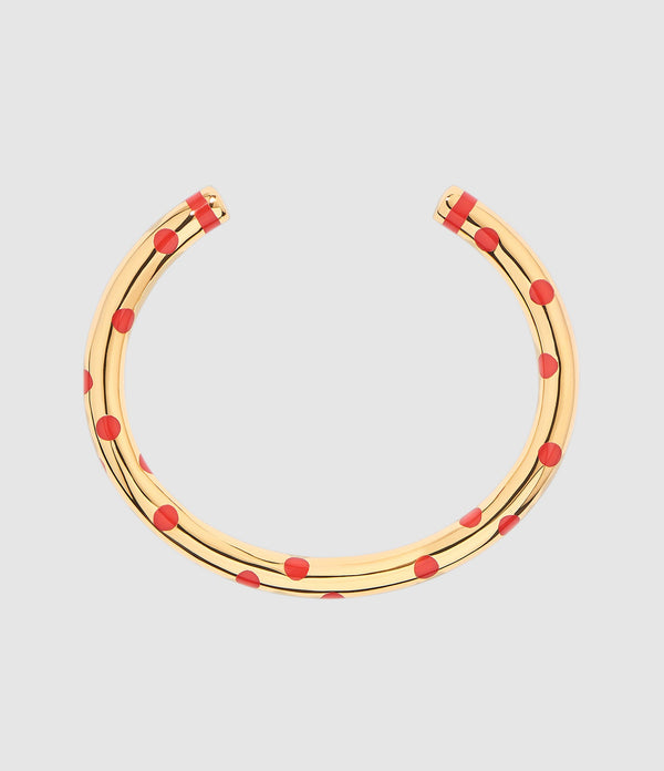 Aurelie Bidermann - Jonc Positano Pois Vermillon - Femme