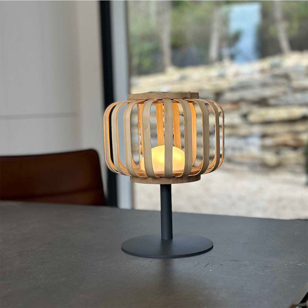 Standy Bambou - Lampe De Table Sans Fil - Bambou - Beige