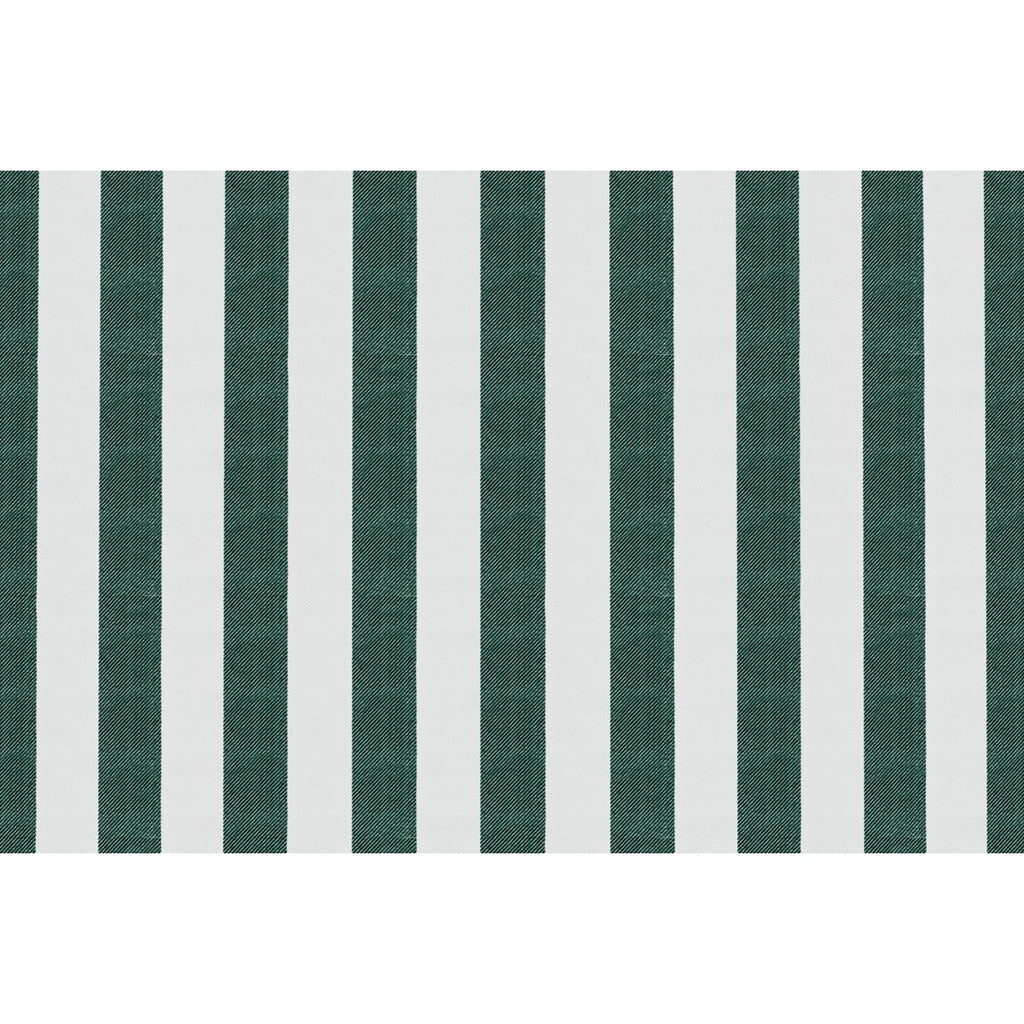 Méridienne Modulable - Tissu Extérieur À Rayures - Blanc Et Vert Foncé