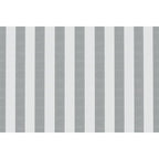 Méridienne Modulable - Tissu Extérieur À Rayures - Blanc Et Gris