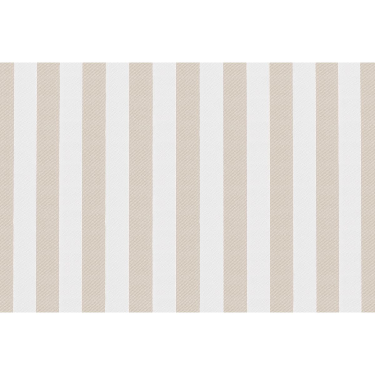 Canapé 3 Places Modulable - Tissu Extérieur À Rayures - Blanc Et Beige
