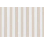 Fauteuil Modulable - Tissu Extérieur À Rayures - Blanc Et Beige