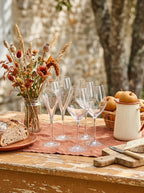 Lys - Lot De 6 Flûtes 21Cl Et 6 Verres À Pied 35Cl - Cristallin Expert - Translucide