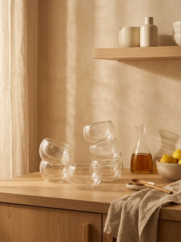 Monterey - Set De 6 Bols - Verre Borosilicate - 170ml