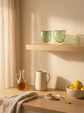 Monterey - Set De 2 Petits Verres À Double Paroi - Vert - Verre Borosilicate - 100ml