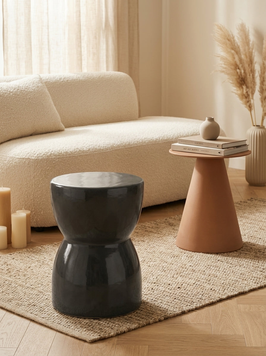 Samarcanda - Tabouret - Anthracite - Céramique