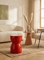 Samarcanda - Tabouret - Rouge - Céramique