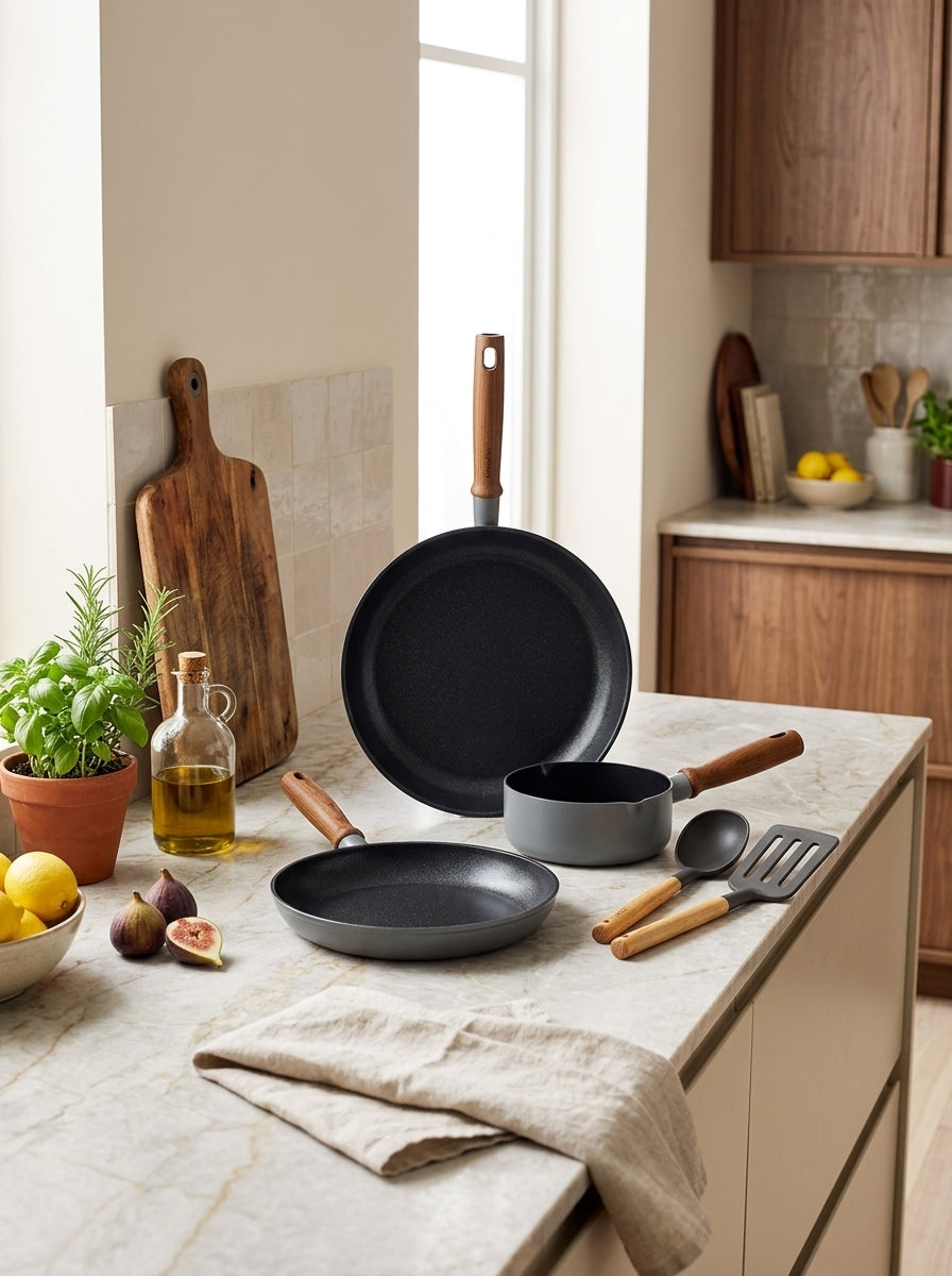 Greenpan Mayflower Pro Batterie De Cuisine 3 Pcs Avec Couvercles