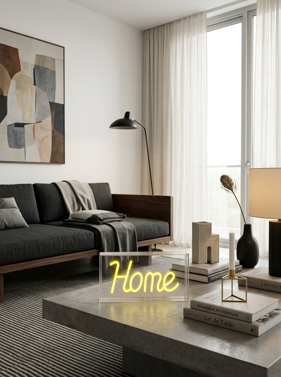 Tokyo - Enseigne Néon Avec Cadre HOME