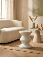 Samarcanda - Tabouret - Blanc - Céramique