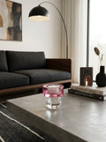 Anversa - Porte-bougie Effet Diamant - Verre Borosilicate