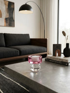 Anversa - Porte-bougie Effet Diamant - Verre Borosilicate