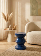Samarcanda - Tabouret - Bleu - Céramique